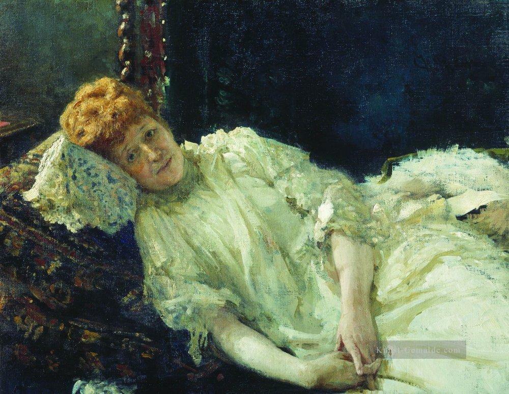 Porträt von Luiza Mersi d Arzhanto 1890 Ilya Repin Ölgemälde